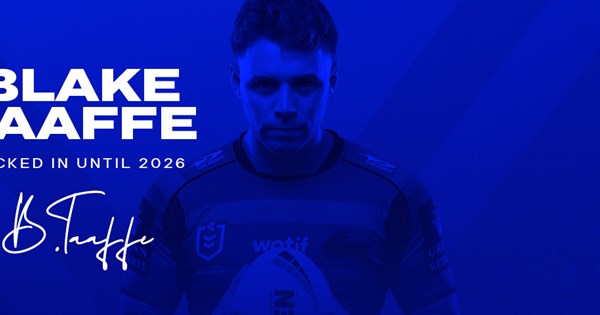 Bulldogs Confirm Blake Taaffe Signing