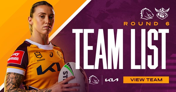 Broncos NRLW Team List: Round 6 v Raiders