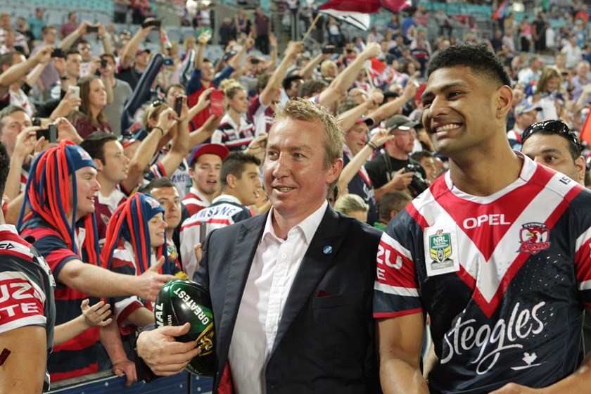 Robinson and Tupou complete a victory lap following the 2013 decider.