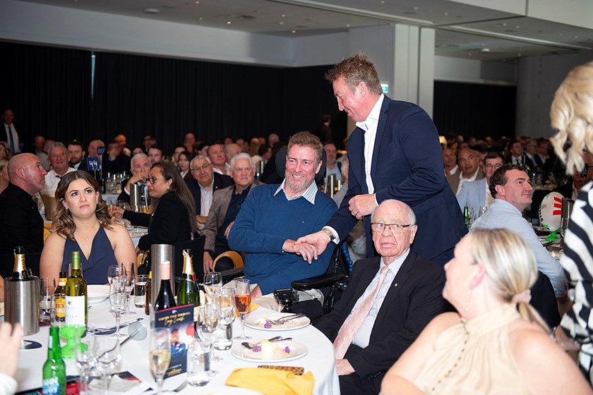 Roosters coach Trent Robinson with his mentor Daniel Anderson