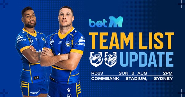 NRL Team List Update: Round 23