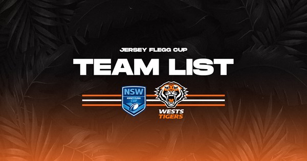 Team List: Jersey Flegg Round 25 vs Sharks