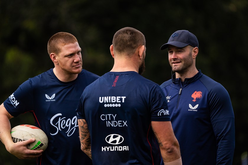 Enjoying everyday: Dylan Napa is happy to be back in the East and reunited with fellow 2018 Premiership-winners Jared Waerea-Hargreaves and Boyd Cordner.