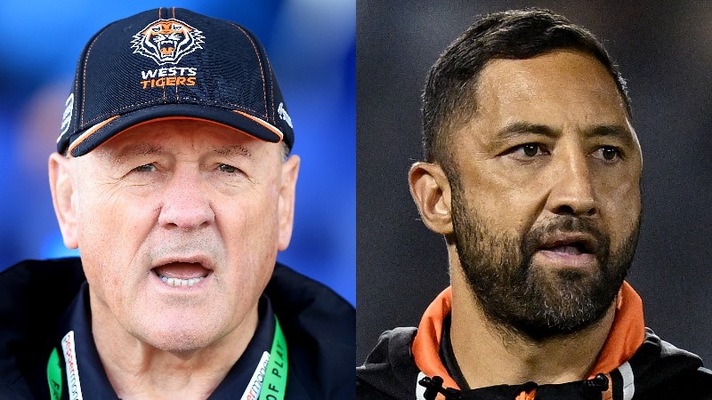 Composite image of Tim Sheens (left) and Benji Marshall.