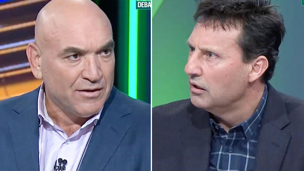 Gorden Tallis and Laurie Daley fire up in heated AFL-NRL argument