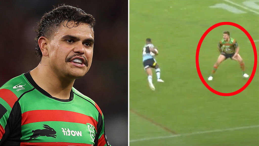 Latrell Mitchell in firing line as NRL fans erupt over Sharks incident