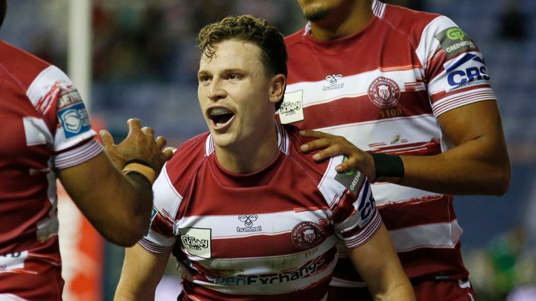 Jai Field grabbed a hat-trick as Wigan thrashed Hull KR