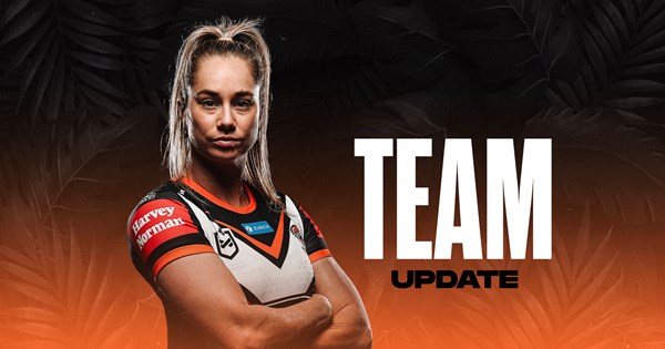 Team Update: NRLW Round 6 vs Roosters