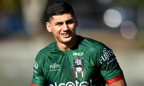 Kyle Turner of the South Sydney Rabbitohs during a training session in Sydney in 2018.