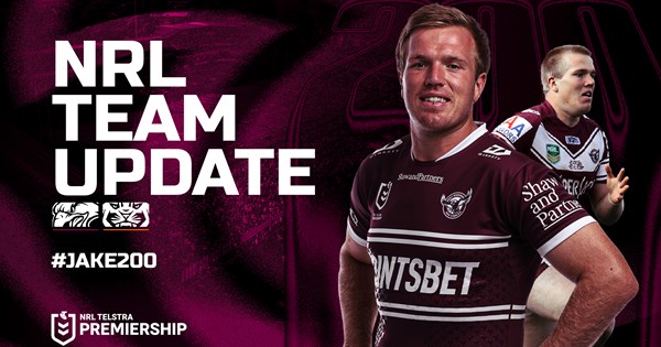 NRL Team Update: Round 27 v Wests Tigers