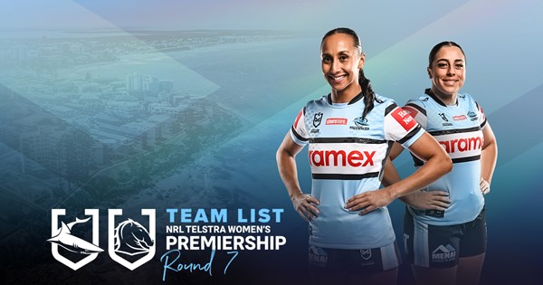 NRLW Team List - Sharks v Broncos