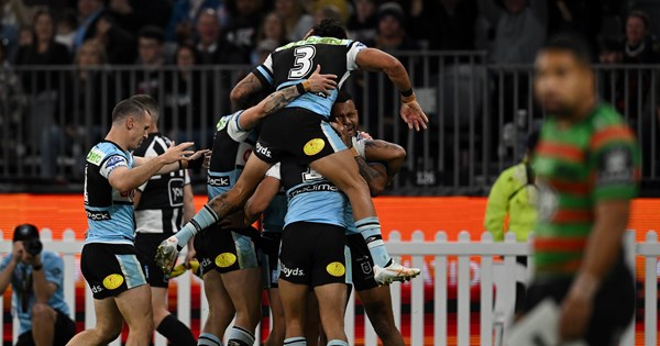 Sharks defeat the Rabbitohs in Perth