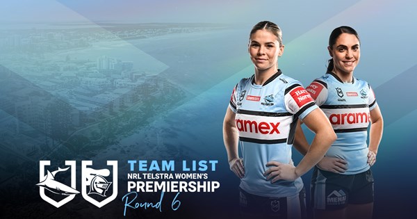 NRLW Team List - Sharks v Knights