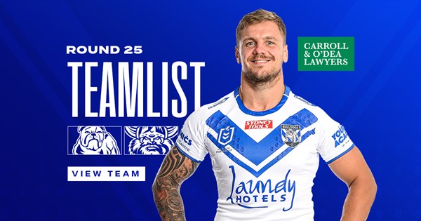 Round 25 Team News: Ciraldo names side to face Canberra