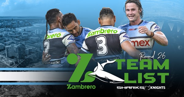 Taco Team List Tuesday - Sharks v Knights