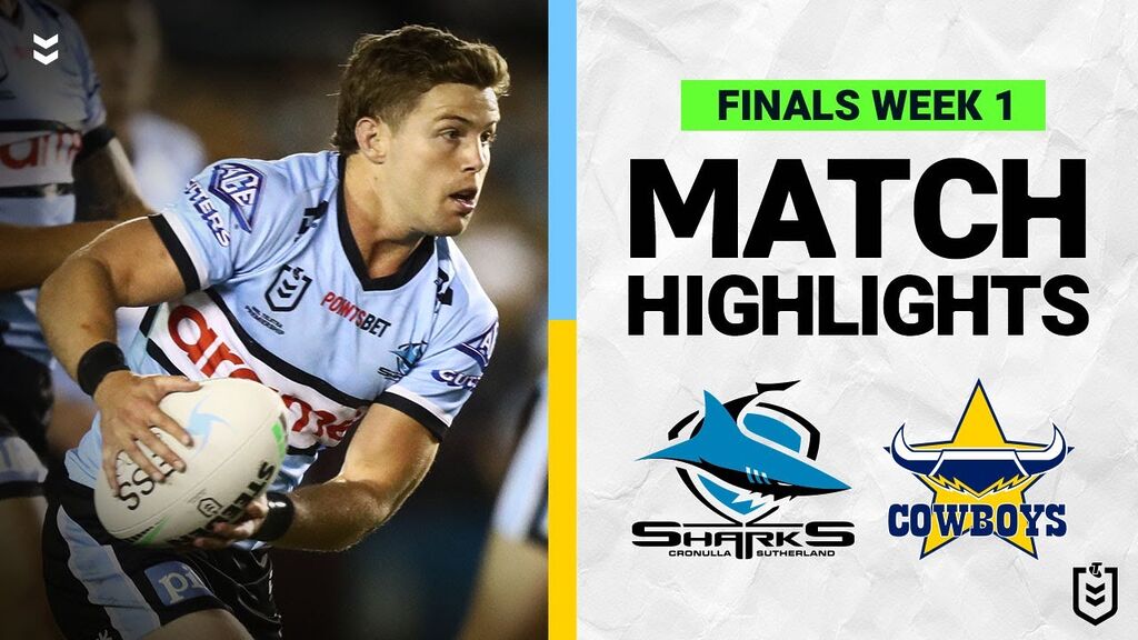 WATCH: Exciting NRL Finals Clash: Cronulla Sharks vs North Queensland Cowboys