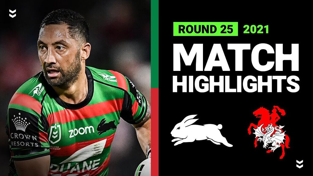 WATCH: Exciting NRL Highlights: Rabbitohs vs  Dragons | Round 25, 2021