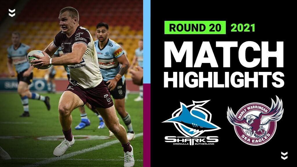 Sharks v Sea Eagles Match Highlights | Round 20, 2021 | Telstra Premiership | NRL