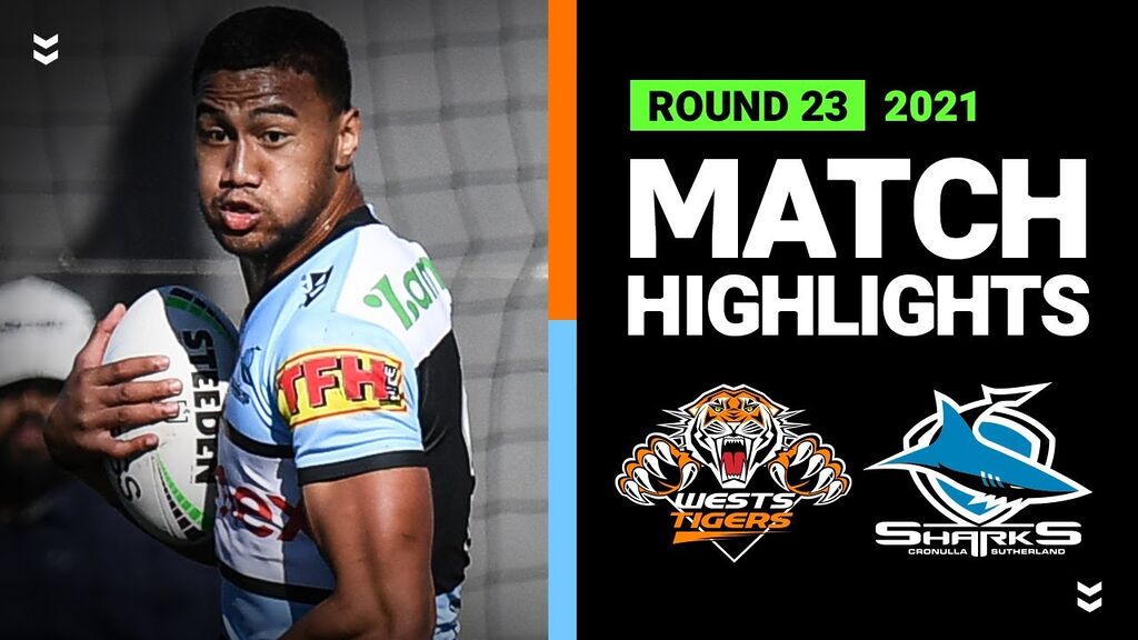 WATCH: Exciting NRL Match Highlights: Tigers vs Sharks Round 23