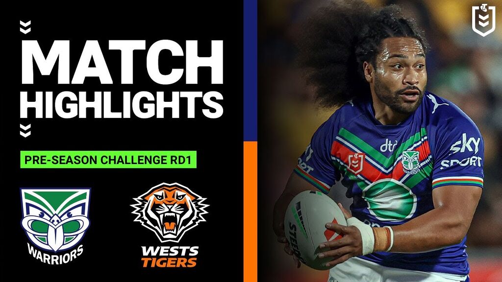 WATCH: Exciting NRL Pre-Season Clash: Warriors vs  Tigers | Highlights