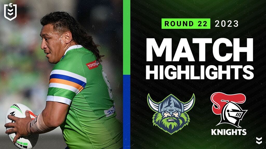 WATCH:  Explosive NRL 2023 Clash: Raiders vs Knights | Must-see Highlights