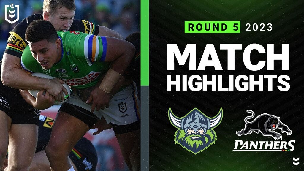 WATCH:  Intense NRL 2023 Showdown: Canberra Raiders vs Penrith Panthers