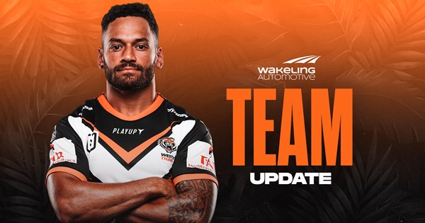 Team Update: NRL Round 24 vs Warriors