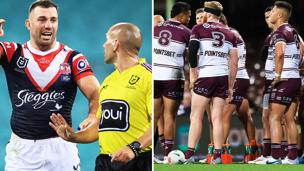 NRL world left seething over 'ridiculous' scenes in Roosters' win over Manly