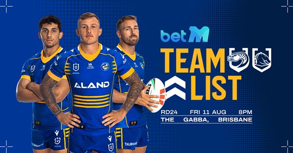 NRL Team List: Round 24