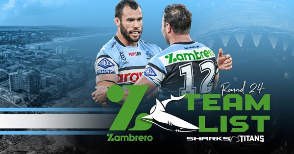 Who's on the Taco Team List for Sharks v Titans?