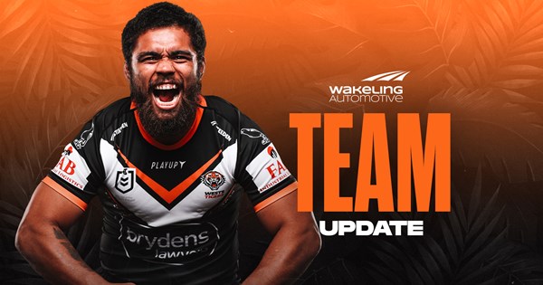 Team Update: NRL Round 25 vs Dolphins