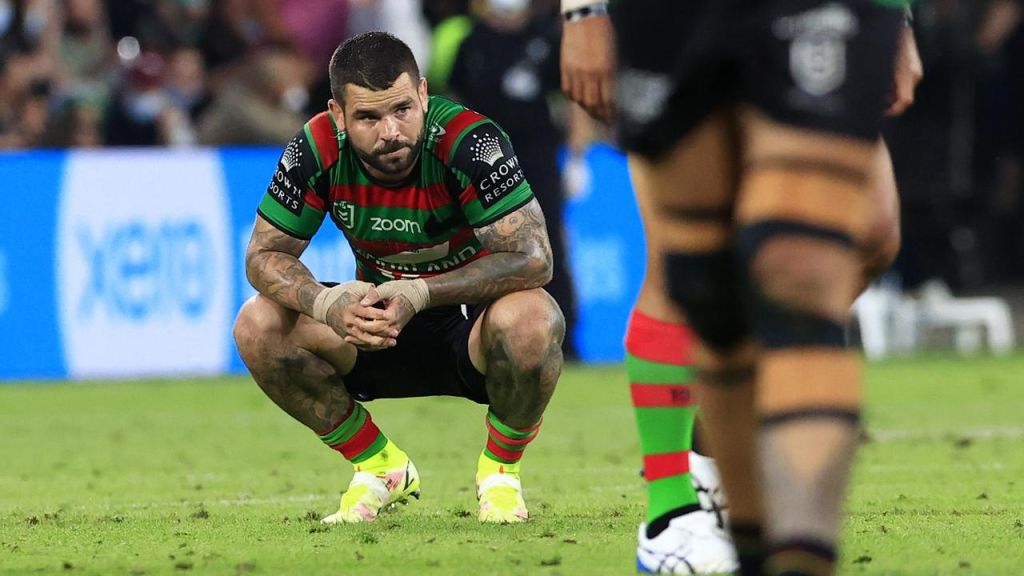 Adam Reynolds misses a late field goal during the 2021 NRL grand final. Picture: Adam Head