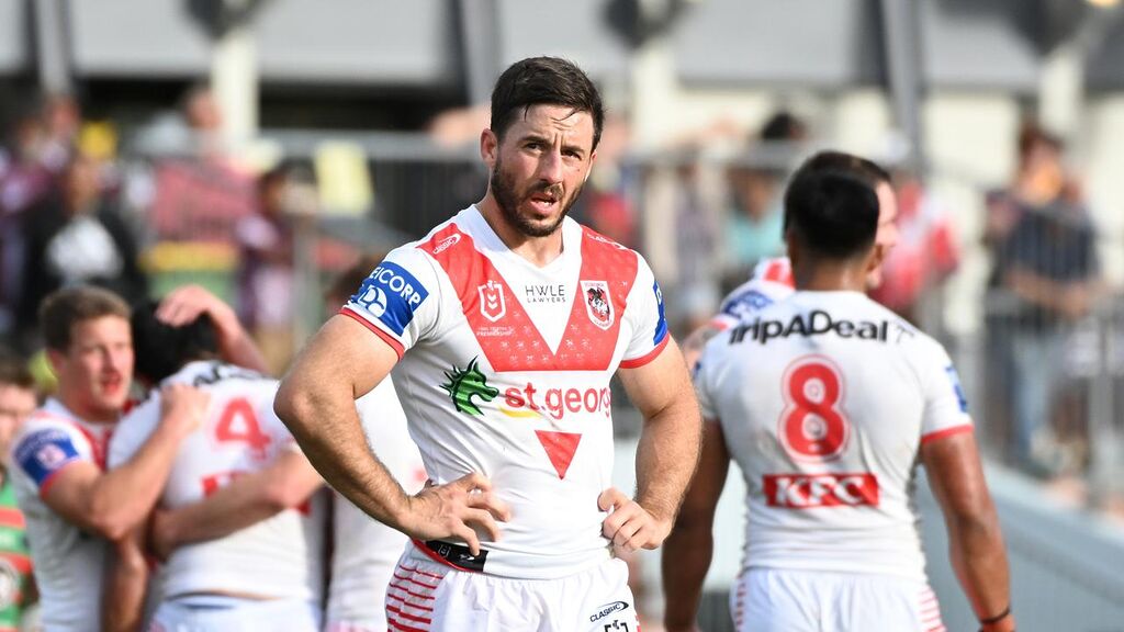 Ben Hunt will be at the Dragons next year, but there are no guarantees he’ll see out the remainder of his contract. Picture: Emily Barker/Getty Images