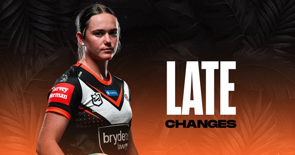 Late Changes: NRLW Round 8 vs Broncos