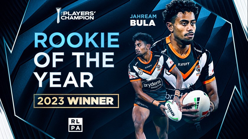 Bula wins RLPA Rookie of the Year