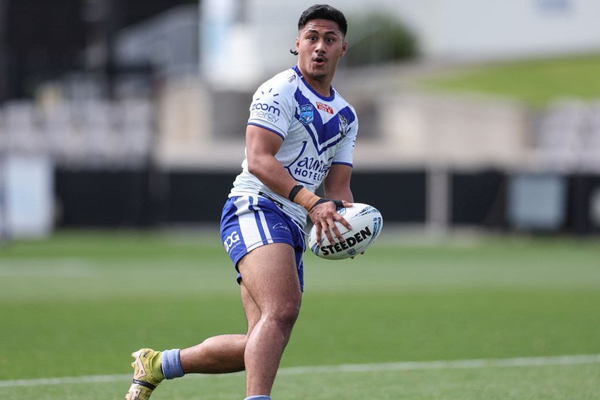 Bulldogs fullback Joash Papalii in Qualifying Final win over Sharks. Photo: Bryden Sharp