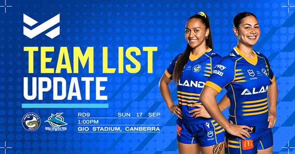 NRLW Team List Update: Round 9