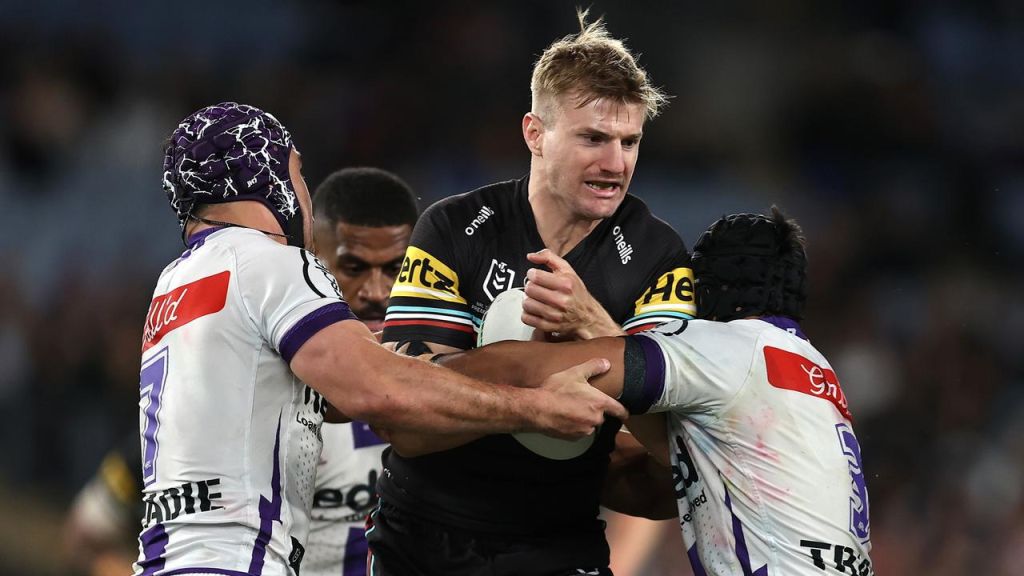 Luke Garner is 80 minutes away from winning a premiership just a year after he was part of a team that finished with the wooden spoon. Picture: Brendon Thorne/Getty Images