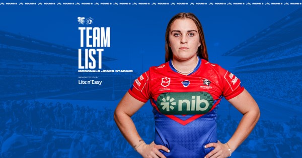 Knights v Roosters Round 8 NRLW team list