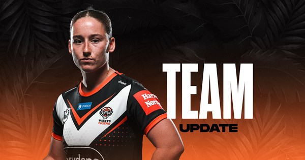 Team Update: NRLW Round 9 vs Knights