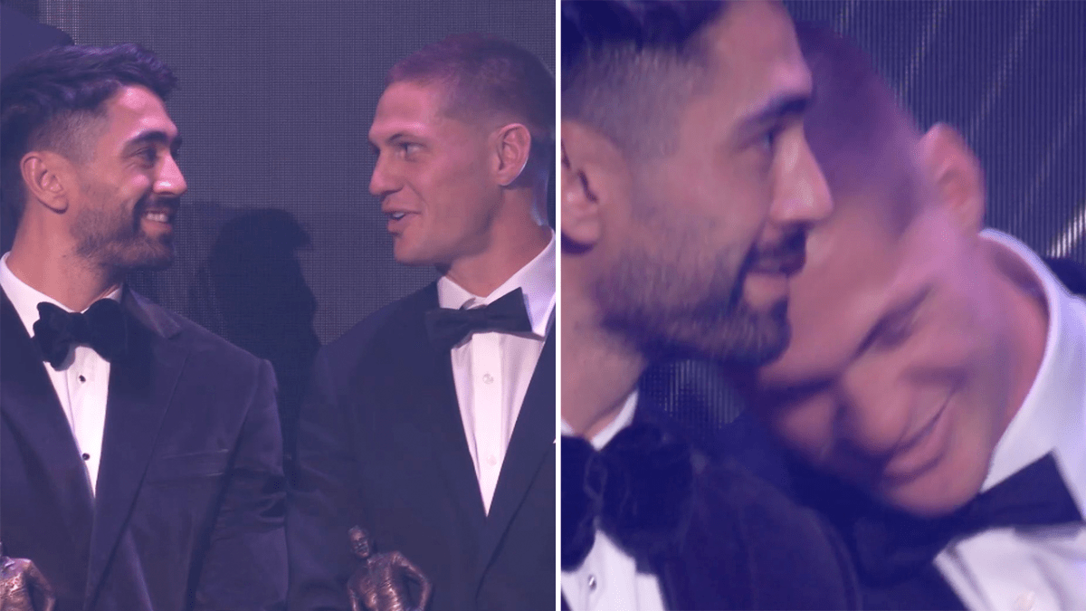 Kalyn Ponga and Shaun Johnson's moment lights up dramatic Dally M awards