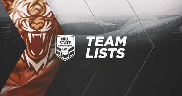 Brisbane Tigers NRL State Championship team lists