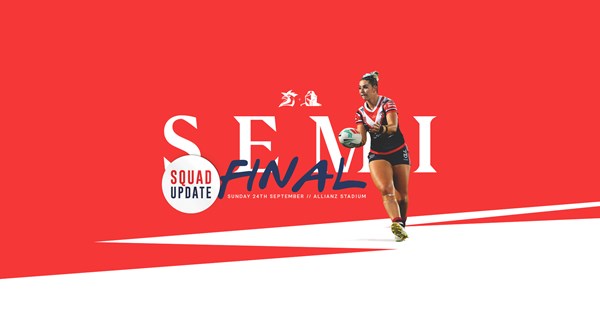 Squad Update: Semi Final vs Titans