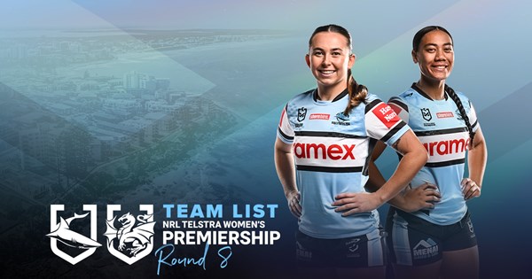 NRLW Team List - Sharks v Dragons