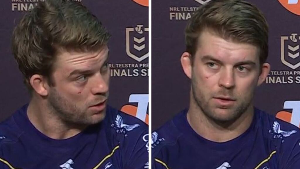 The hilarious moment Christian Welch finds out his AFL team lost during Craig Bellamy’s presser