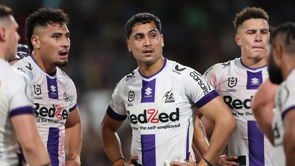 The Storm’s season is over after they were blown off the park by Penrith in the preliminary final. Picture; Matt King/Getty Images