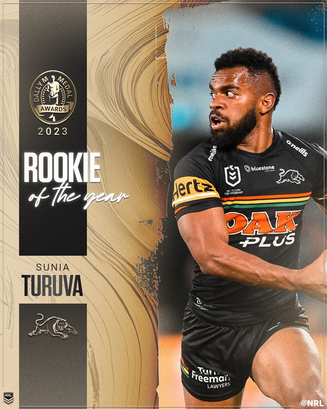 Turuva named Dally M NRL Rookie of the Year