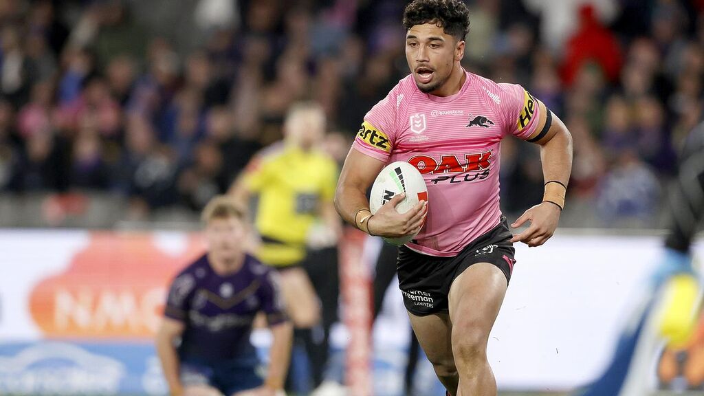 Izack Tago is out of the Warriors game due to a pec injury. Picture: Kelly Defina/Getty Images