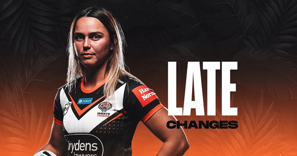 Late Changes: NRLW Round 7 vs Titans