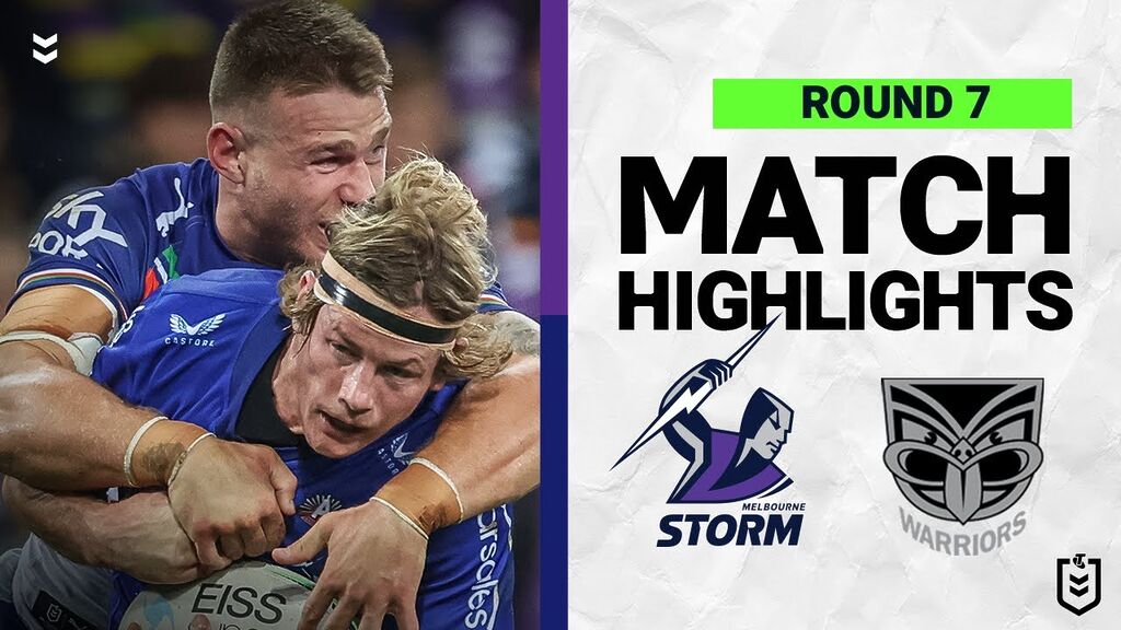 WATCH: Exciting NRL Clash: Melbourne Storm vs New Zealand Warriors Highlights